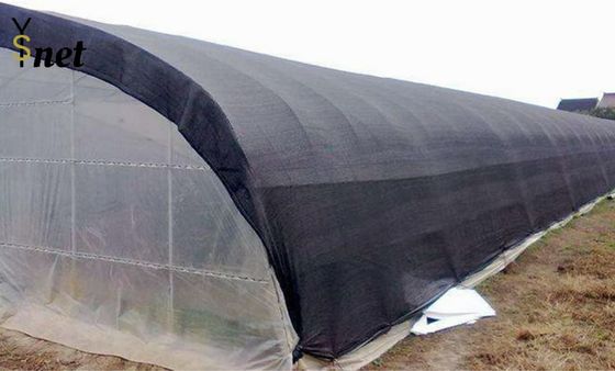 Sợi phẳng HDPE vải bóng 6 * 50m 8 * 50m Nhà kính vải bóng mặt trời