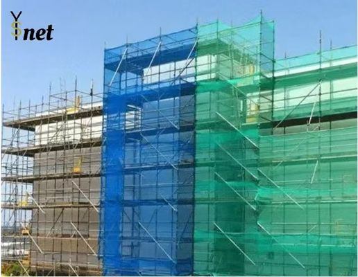 Mạng lưới giàn giáo màu xanh chống ăn mòn 50m - 200m Mạng lưới an toàn cho các công trường xây dựng