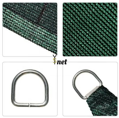 Triangular Sunshade Sail 180gsm Cooling Sunshade Canopy HDPE New Material Outdoor Garden Sunshade Net