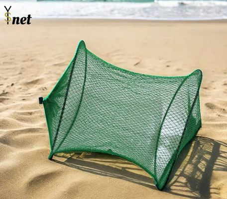 HDPE Fishing Trap Net Cage Green Foldable Fishing Cage 1.2m 1.5m 2m