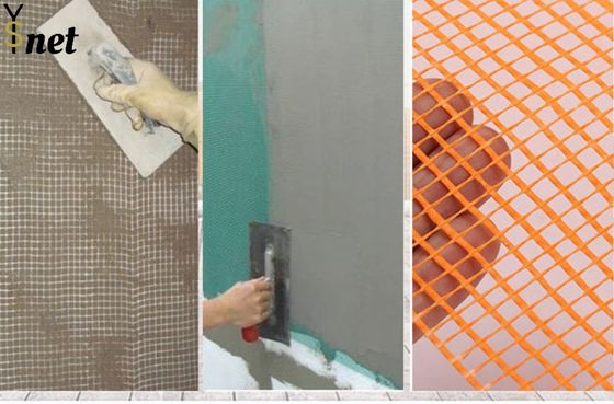 Alkali Resistant Fiberglass Net High Strength Fiberglass Wall Meshes 145g Wire Orange Roll Tape